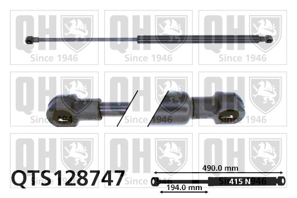 QUINTON HAZELL Газовая пружина, капот QTS128747